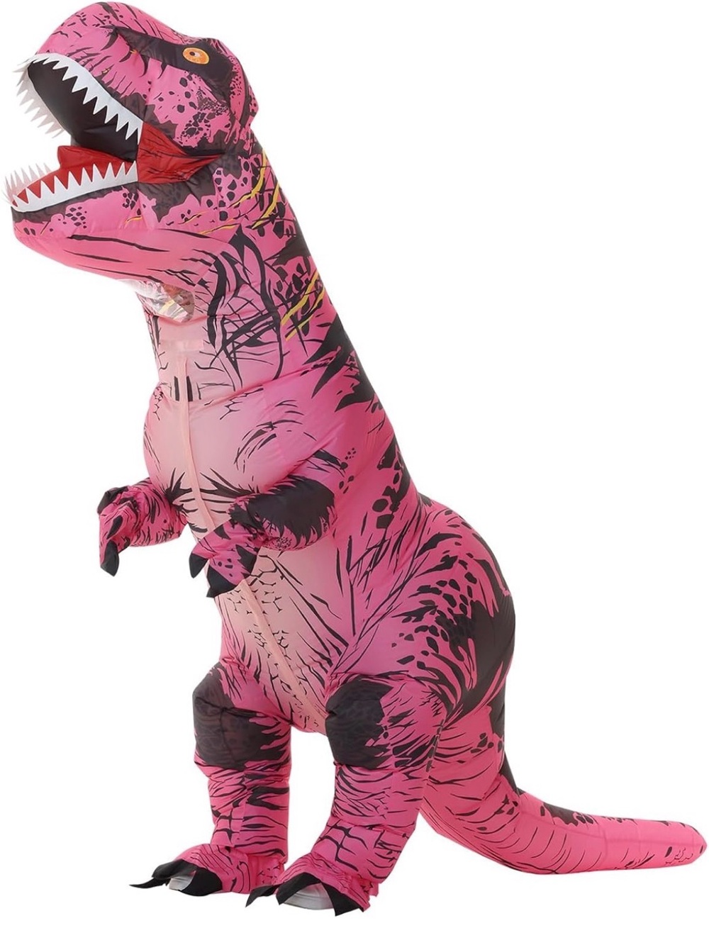 Inflatable Dinosaur Costume Pink for Teens, Halloween Costumes T Rex Blow Up